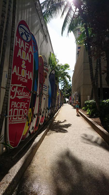 Weg zum Waikiki Beach