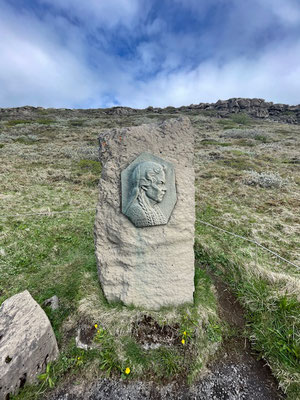 Gedenktafel für Sigridur Tomasdottir
