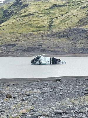 Der Gletschersee am Sólheimajökull
