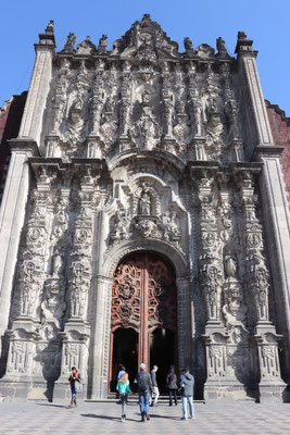 Cathedral right on the Zocalo