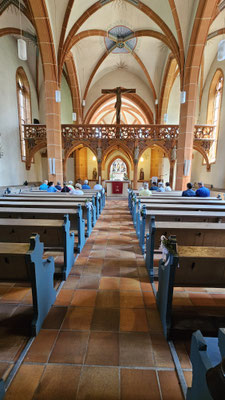 Blick in die Augustiner Klosterkirche in Hirzenhain.