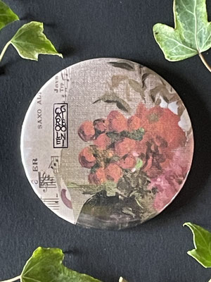 Magnet miroir carole giboni aquarelle origami dessin artiste peintre