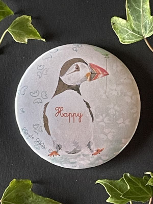 Magnet miroir carole giboni aquarelle origami dessin artiste peintre