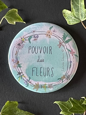 Magnet miroir carole giboni aquarelle origami dessin artiste peintre