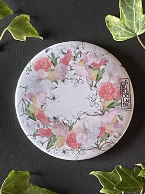 Magnet miroir carole giboni aquarelle origami dessin artiste peintre