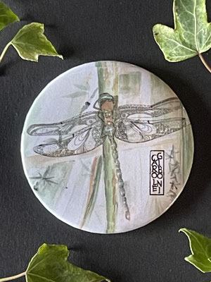 Magnet miroir carole giboni aquarelle origami dessin artiste peintre