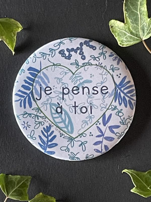 Magnet miroir carole giboni aquarelle origami dessin artiste peintre