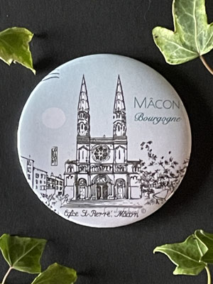 Magnet miroir carole giboni aquarelle origami dessin artiste peintre