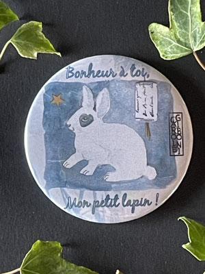 Magnet miroir carole giboni aquarelle origami dessin artiste peintre