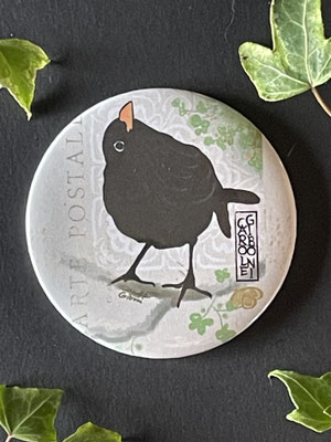 Magnet miroir carole giboni aquarelle origami dessin artiste peintre