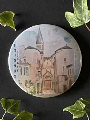 Magnet miroir carole giboni aquarelle origami dessin artiste peintre
