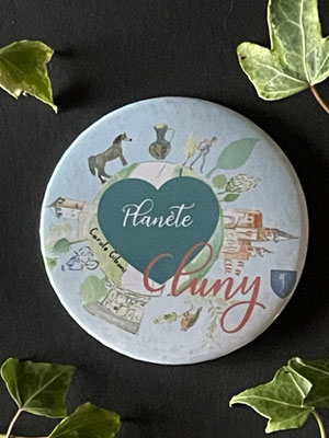 Magnet miroir carole giboni aquarelle origami dessin artiste peintre