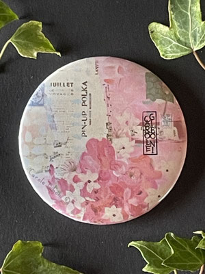 Magnet miroir carole giboni aquarelle origami dessin artiste peintre