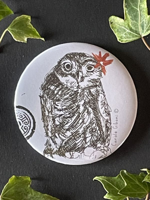 Magnet miroir carole giboni aquarelle origami dessin artiste peintre
