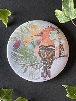 Magnet miroir carole giboni aquarelle origami dessin artiste peintre