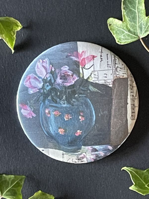 Magnet miroir carole giboni aquarelle origami dessin artiste peintre