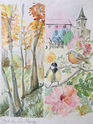 Carole Giboni atelier éditeur édition artiste carte d'art carte artisanale carte d'artiste carte faite main carte fabrication française made in france bourgogne créateur créatrice création originale cadeau origami artisan aquarelle collage dessin 