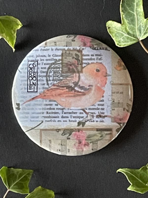 Magnet miroir carole giboni aquarelle origami dessin artiste peintre