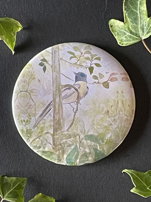 Magnet miroir carole giboni aquarelle origami dessin artiste peintre