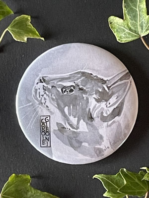 Magnet miroir carole giboni aquarelle origami dessin artiste peintre