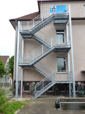 Fluchtreppe Schillerschule Eislingen