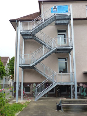 Fluchtreppe Schillerschule Eislingen
