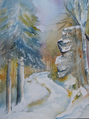Am Dorothen Felsen Talsperre Klingenberg 40x50