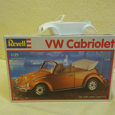 Modellbausatz von Revell, Nr. 7219  "VW Cabriolet" Maßstab 1:25, € 25,-