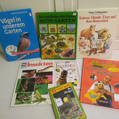 Kinderbücher "Wissen - Natur - Tiere" - für Preise bitte das Bild vergrößern