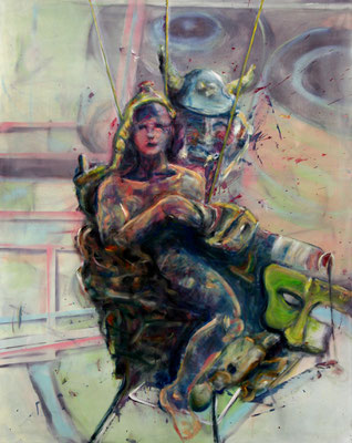 Pathosformel (2013) oil, tempera on canvas 150 x 120 cm