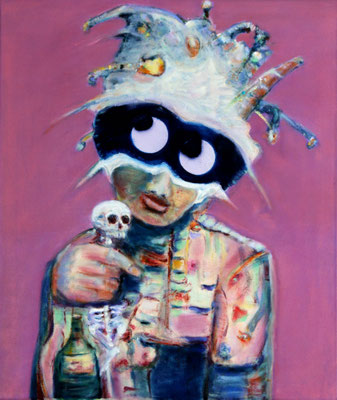 Artemisia Absinthium 2nd (2023) oil, tempera, acrylic on canvas 80 x 68 cm