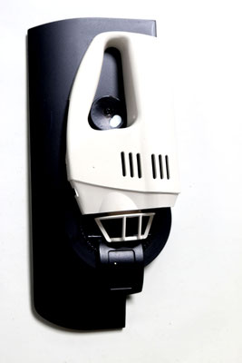 Halfwit (2025) upcycled plastic and metal parts, acrylic 34 x 15 x 7 cm