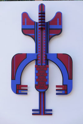 TÍTULO : "RELIEVE TÓTEM XXIII" MEDIDAS : 80x44,5x9 cm. TÉCNICA : PINTURA ACRÍLICA SOBRE MADERA AÑO : 2024