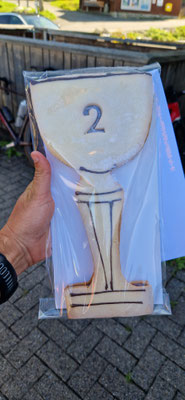Was für ein toller Pokal - essbar! 