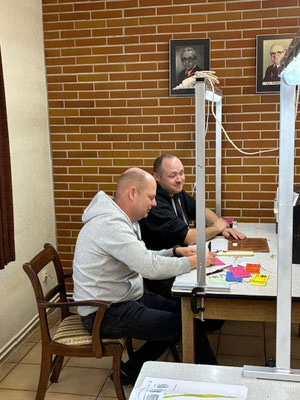 O. Werner mit Scholar für Sittiche