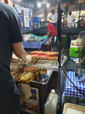 Satay Street Singapur