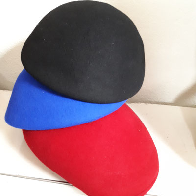 Wool felt, Wollfilz, asymmetrical cap, €98 all colours