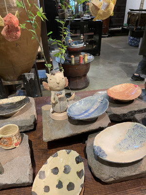 森下真吾 陶展 in ギャラリー「ムウ」 家具工房ZEROSSOのオーダーメイド家具