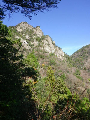 展望岩から大天井岳山頂