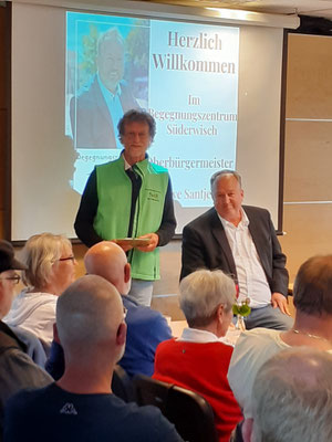 Rudolf Zimmermann mit Oberbürgermeister Uwe Santjer im BZ