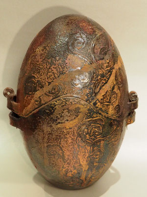 besondere Schmuckurne "Hatschepsut", Raku