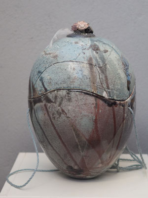 aparte Urne "Turmalin", Raku, verkauft
