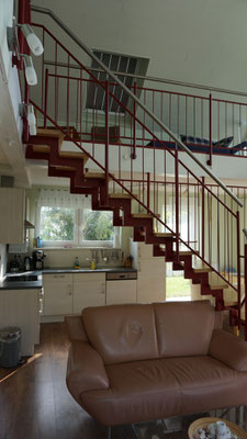 Treppe zur Galerie