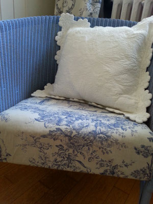 Sitzfläche mit Toile-de-Jouy