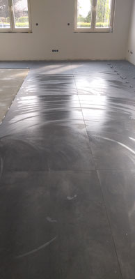BTK Tegelzetters Venlo - tegelvloer te Maaseik - tegelwerk 120 x 120 cm vloertegels