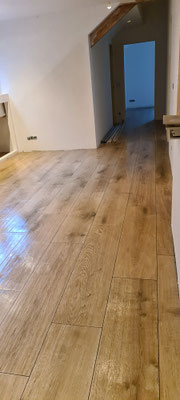 BTK Tegelzetters Venlo - inwassen - houtlook tegelvloer te Venlo