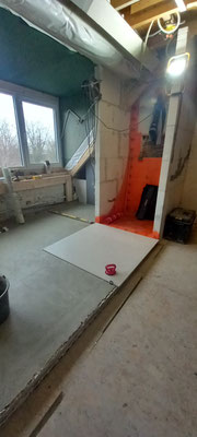 BTK Tegelzetters Venlo - badkamer te Roermond - uitzetten tegelverdeling