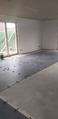 BTK Tegelzetters Venlo - tegelvloer te Maaseik - tegelwerk 120 x 120 cm vloertegels