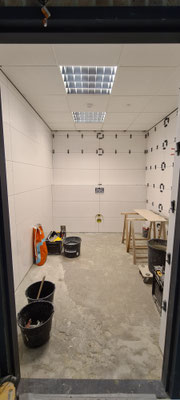BTK Tegelzetters Venlo - realisatie invalidetoilet Viecuri te Panningen - tegelwerkzaamheden