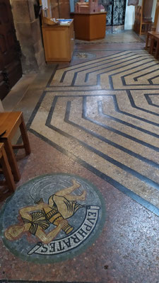 labyrinthe de Sélestat (église Ste Foy)